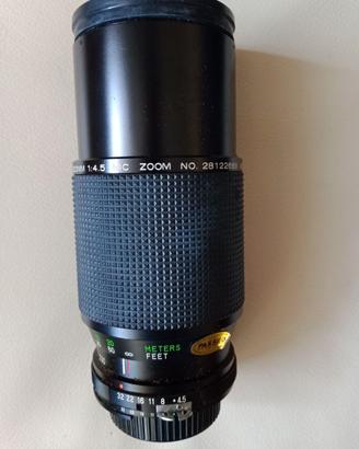 Vivitar Auto Zoom 80/200mm f4,5 obiettivo zoom