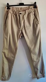 Pantaloni Slim Fit Uomo Taglia 50 Colore Beige