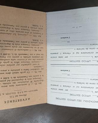 certificato per ciclomotore libretto bianco