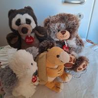 set peluche Trudi animali 