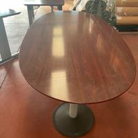 3 scrivanie  in legno laccato rosso