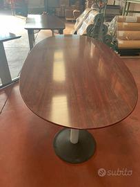 3 scrivanie  in legno laccato rosso