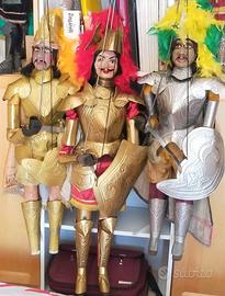 3 Pupi siciliani di scuola catanese, restaurati