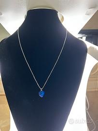 Collana Donna con ciondolo a forma di cuore 💙