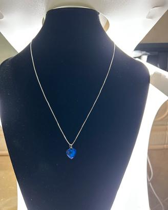 Collana Donna con ciondolo a forma di cuore 💙