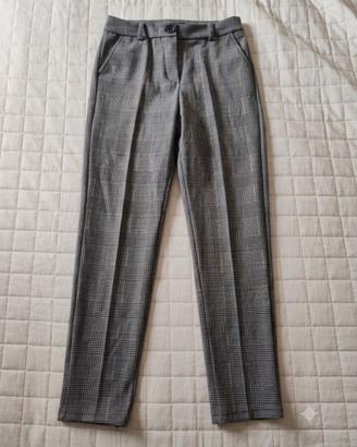 Pantaloni donna eleganti a quadri taglia M