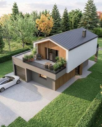 Villa di 200 m² con 5 locali e box auto a Mussolen