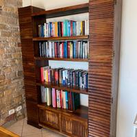 MOBILE CONSOLE LIBRERIA E 4 SEDIE ABBINATE LEGNO