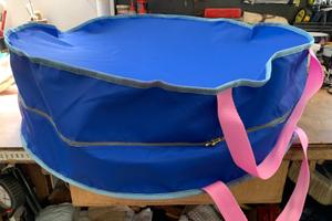 Borsa Sacca Ruota Ruotino 66 X 21 Colore Blu