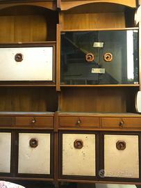mobile soggiorno completo legno anni 70