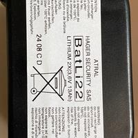 Batteria BATLI22 nuova centrale allarme LOGISTY