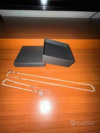 Argento collana bracciale donna 925