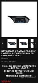 Mercedes Carplay Autoradio Android per E-class