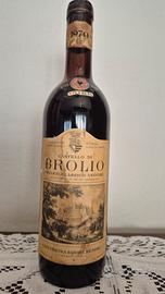 VINO ROSSO CHIANTI BROLIO 1970