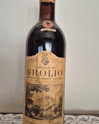 VINO ROSSO CHIANTI BROLIO 1970
