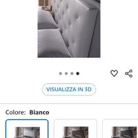 Testiera letto a muro xon ganci