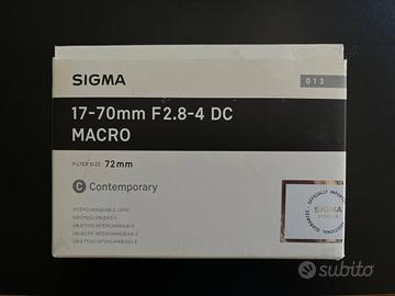Obiettivo Sigma, 17-70mm f/2.8-4, attacco Nikon F