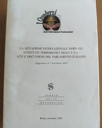 Senato: discussioni attentati 11 settembre 2001