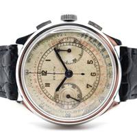 Zenith Crono 38mm acciaio anni 40 Ref. 22406
