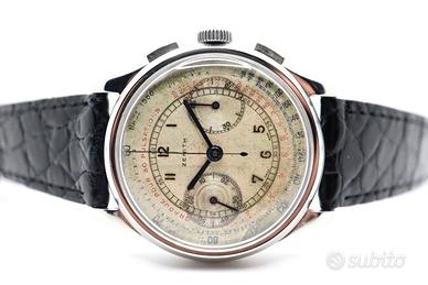 Zenith Crono 38mm acciaio anni 40 Ref. 22406