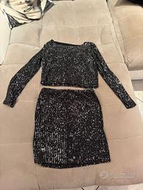 Completo gonna e top paillettes