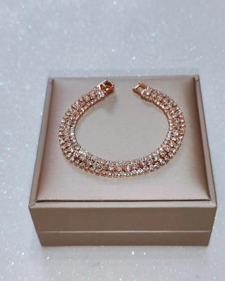 Bracciale Tennis Colore Oro 