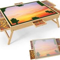 Tavolo da puzzle in legno, 1500 pezzi - NUOVO