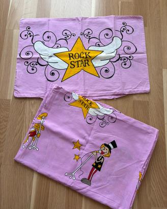 Due set biancheria per lettino in cotone