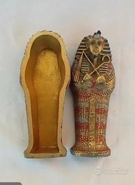 Scatolina sarcofago egizio re Tutankhamon 