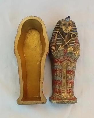 Scatolina sarcofago egizio re Tutankhamon 