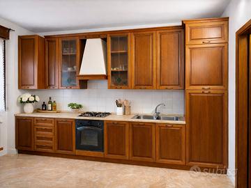 Cucina Lineare Componibile in legno massello