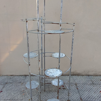 Struttura espositore metallo design art porta vasi