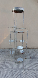 Struttura espositore metallo design art porta vasi