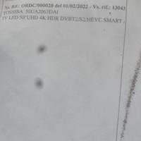 Televisore Toshiba 50" mai sconfezionata