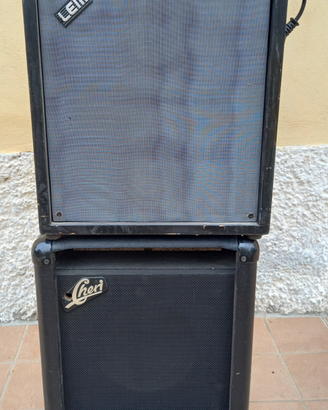 Due casse acustiche con cavo