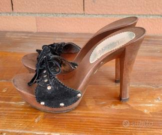 zoccolo legno donna 