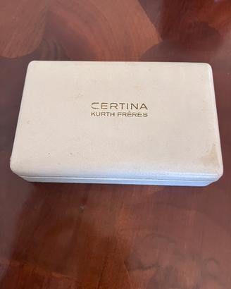 Scatola box vintage certina orolofio