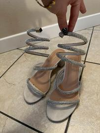 Sandalo con tacco basso