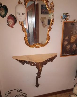 Consolle da Ingresso con Specchiera Coordinata -