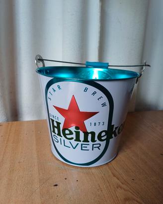 secchiello Heineken portavivande ghiaccio 