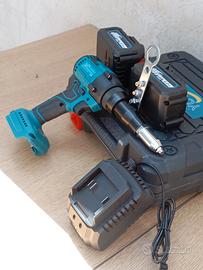 rivettatrice doppia batteria caricabatterie 