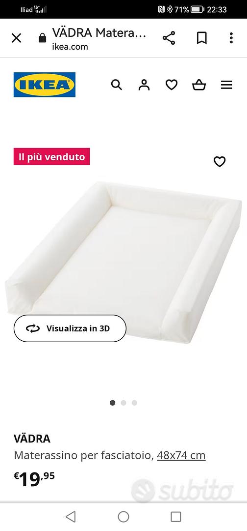 SKÖTSAM fodera per materassino fasciatoio, grigio, 83x55 cm - IKEA Italia