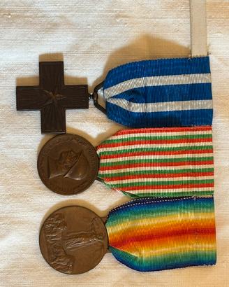 Lotto 3 medaglie militari italiane 1915-1918