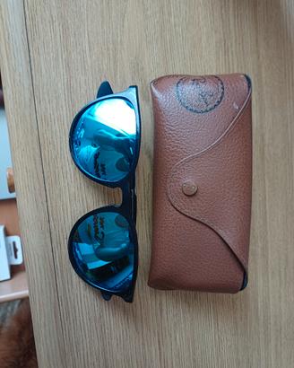 Occhiali da sole Ray-Ban Erika Neri e Blu Specchio