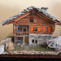 Baita chalet di montagna artigianale fatto a mano