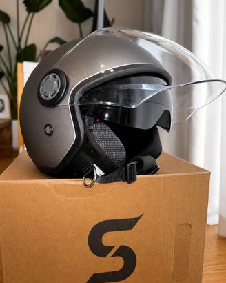 Casco demi jet SKA-P antracite satinato taglia XS