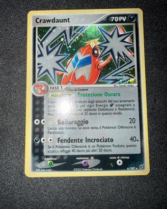 Crawdaunt 6/107 Ex Deoxys Holo Raro ITA Pokemon