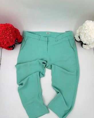 Miu Miu – Pantaloni Sartoriali Verde Acqua | Tagli