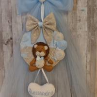 Fiocco nascita nome personalizzabile 