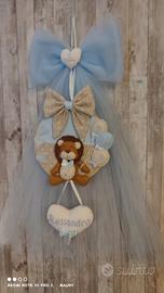 Fiocco nascita nome personalizzabile 